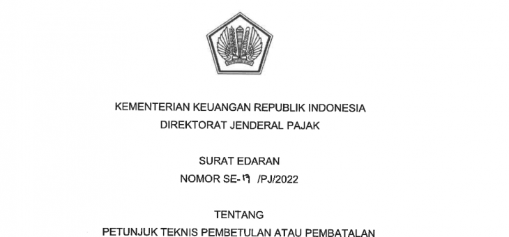 Mekanisme pembetulan dan pembatalan surat keterangan PPS